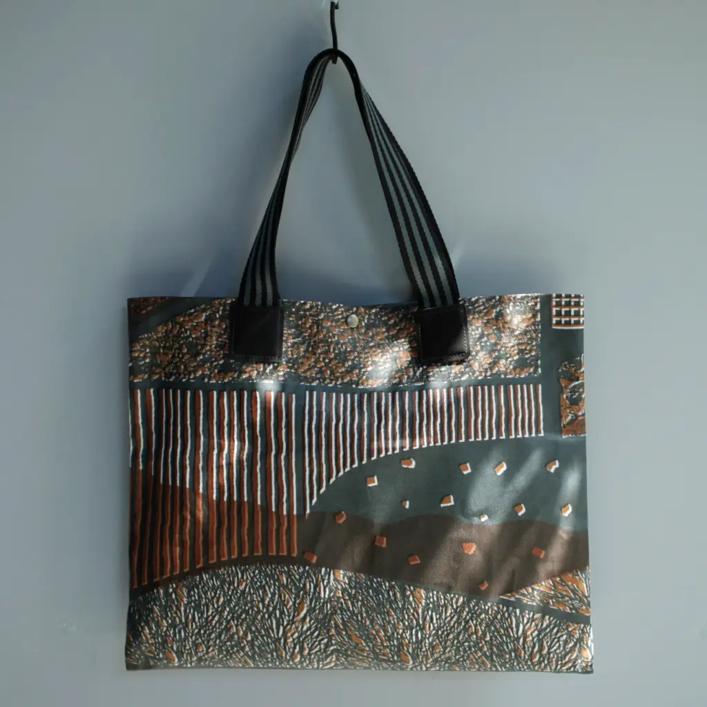 柿渋プリントトートバッグ