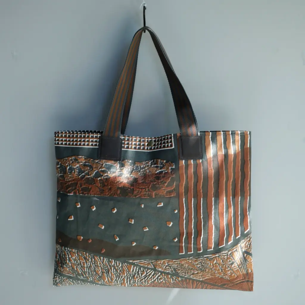 柿渋プリントトートバッグ